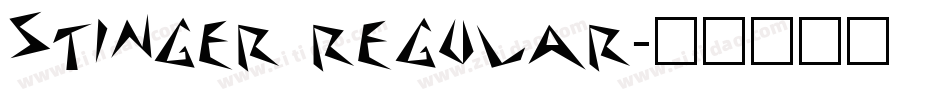 Stinger Regular字体转换